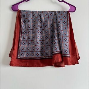 Zara printed satin scarf
